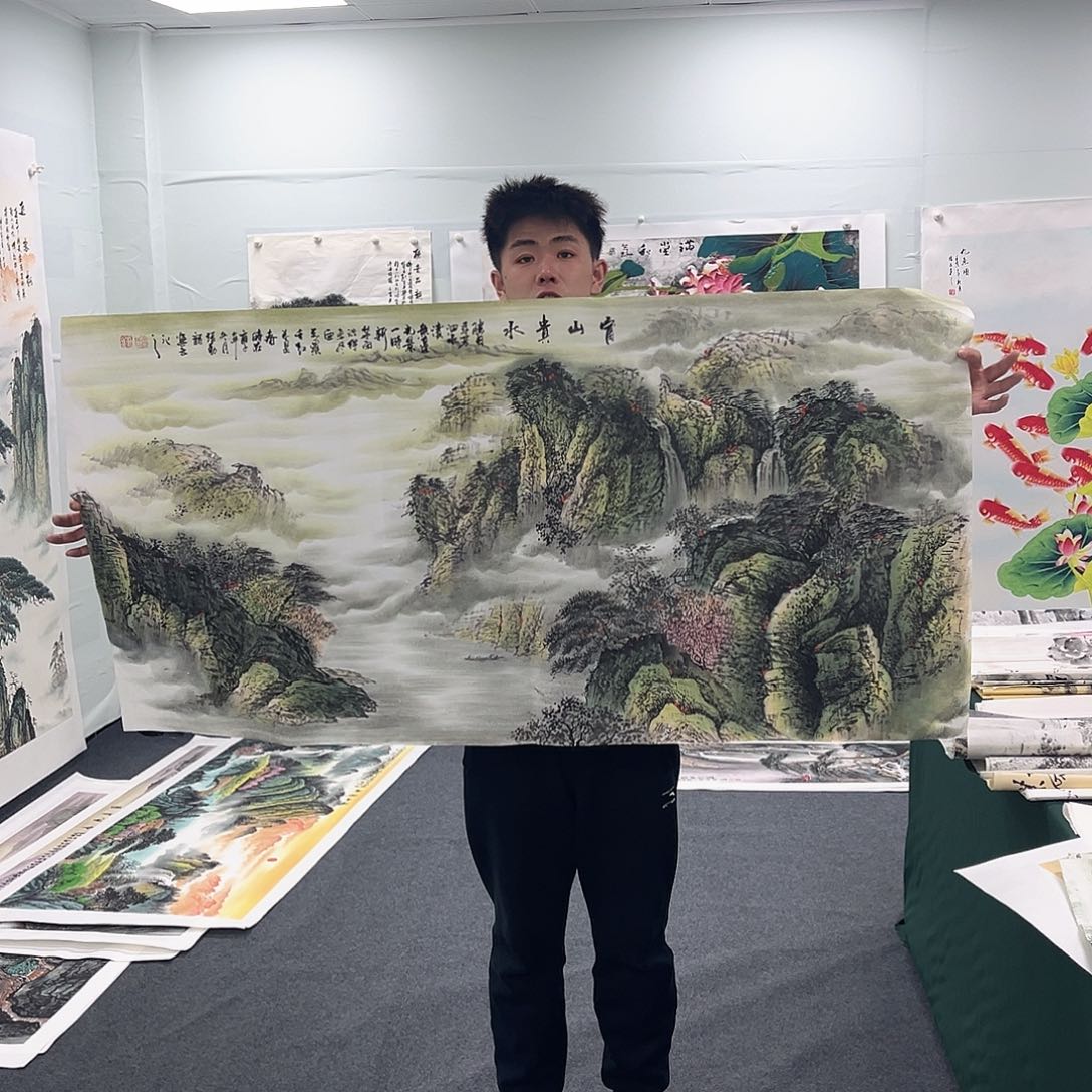 国画国画纯手工作品