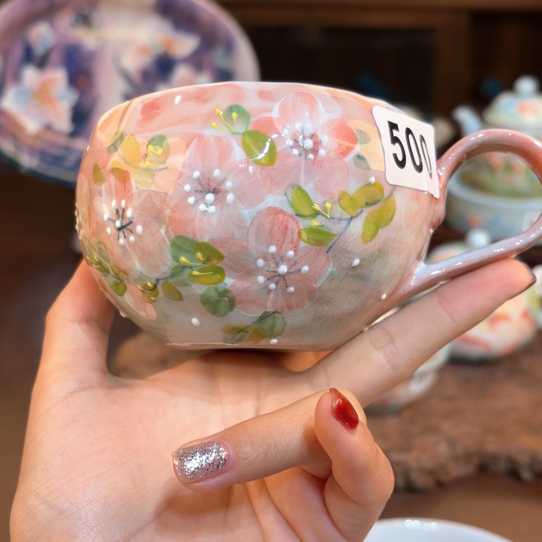 景德镇手绘高温釉下彩陶瓷茶具