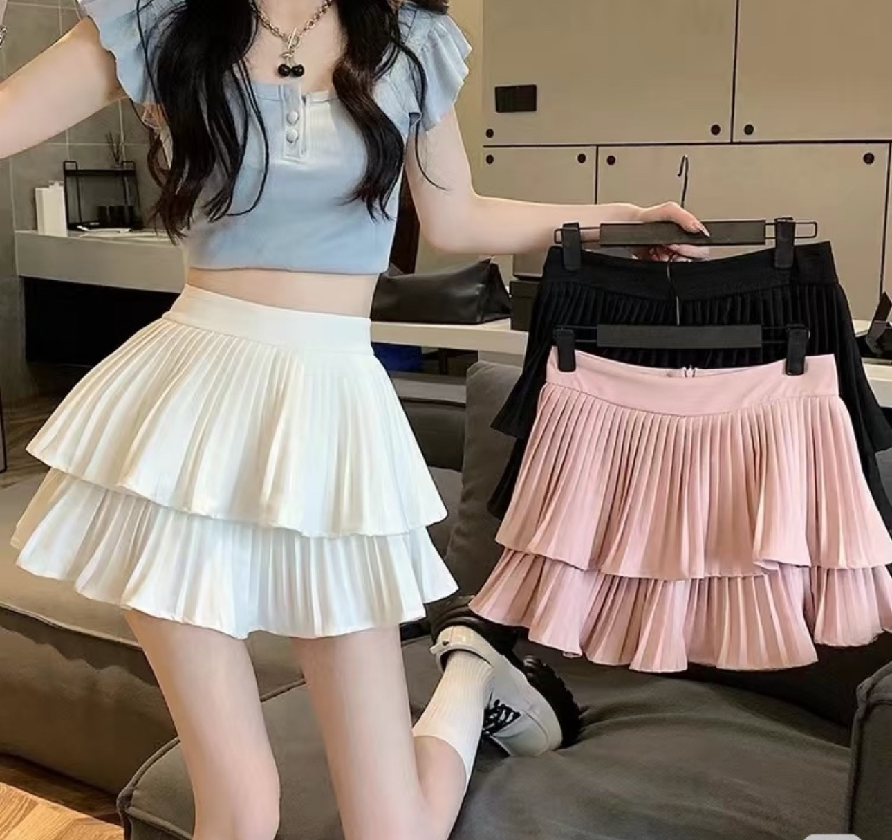 【901-950】新款秋冬精品呢子香风短裙（非主图款）