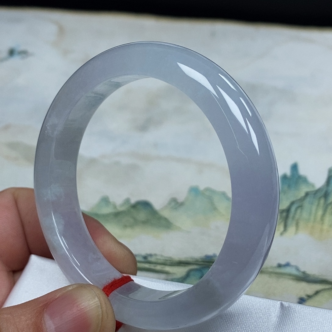 翡翠未镶嵌手镯55正圈1号