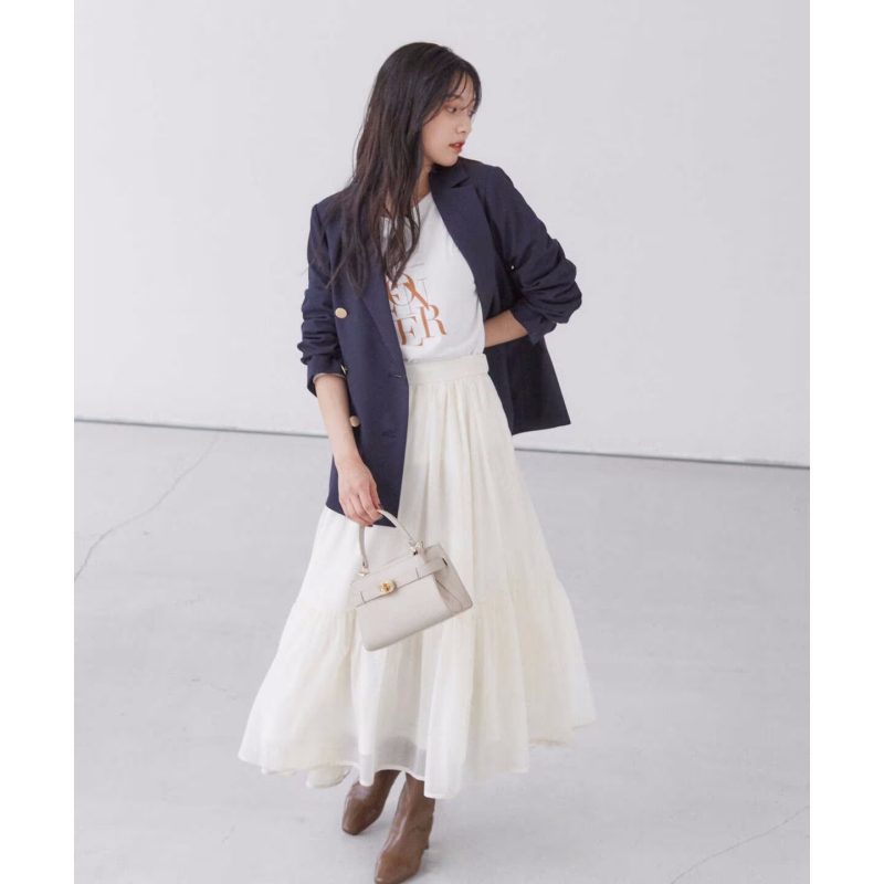 【强哥外贸】 P 秋冬上新时尚休闲百搭中高腰百褶半身裙