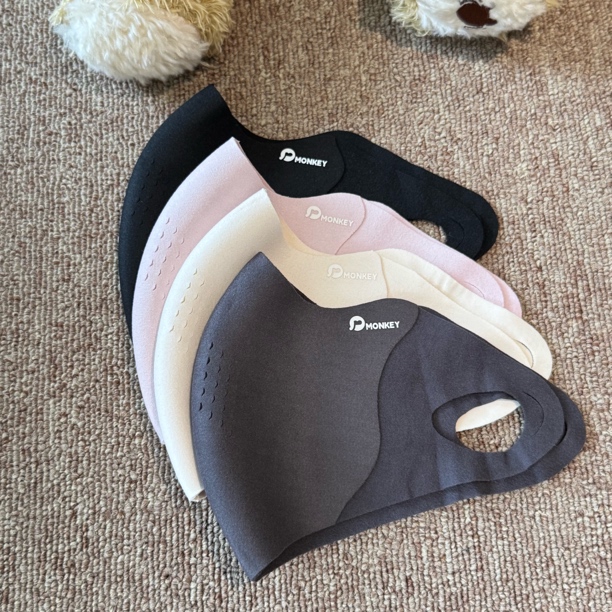 秋冬保暖防尘防雾霾防护防晒口罩双面绒多色透气成人保暖口罩