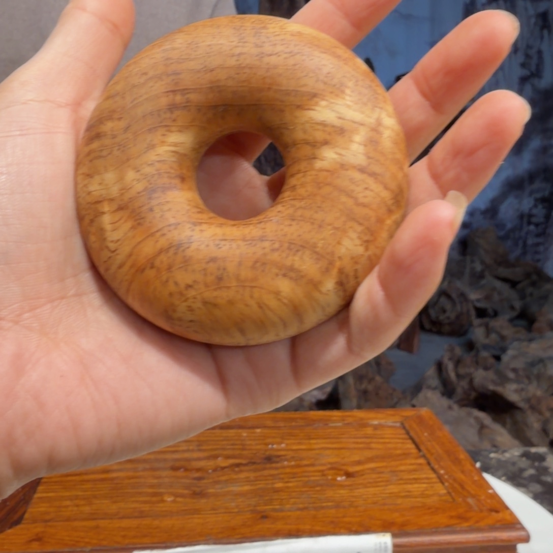 记***刻木三丰琥珀木 天然摆件35