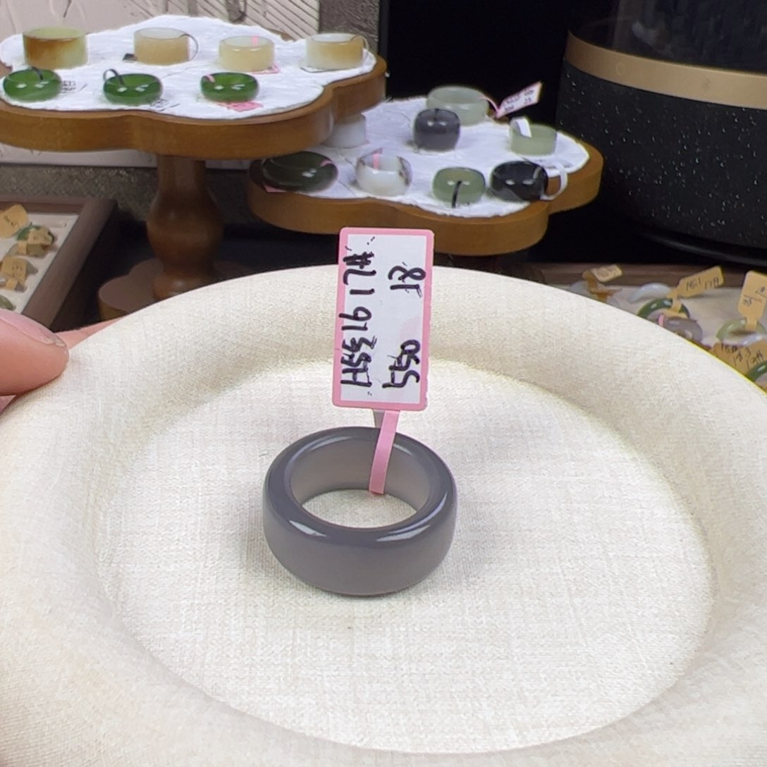 和田玉戒圈未镶嵌内径18