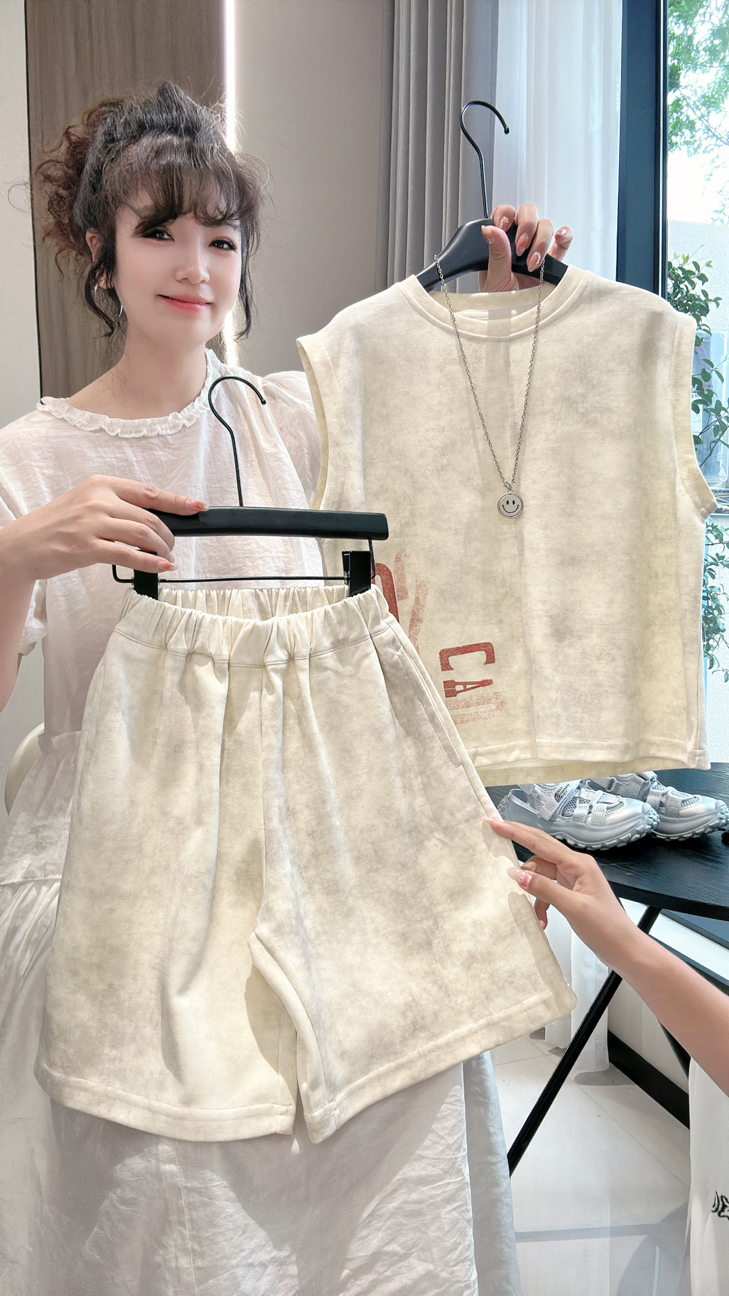 男童夏款背心套装儿童韩版2025新款夏季扎染超酷无袖童装运动球服