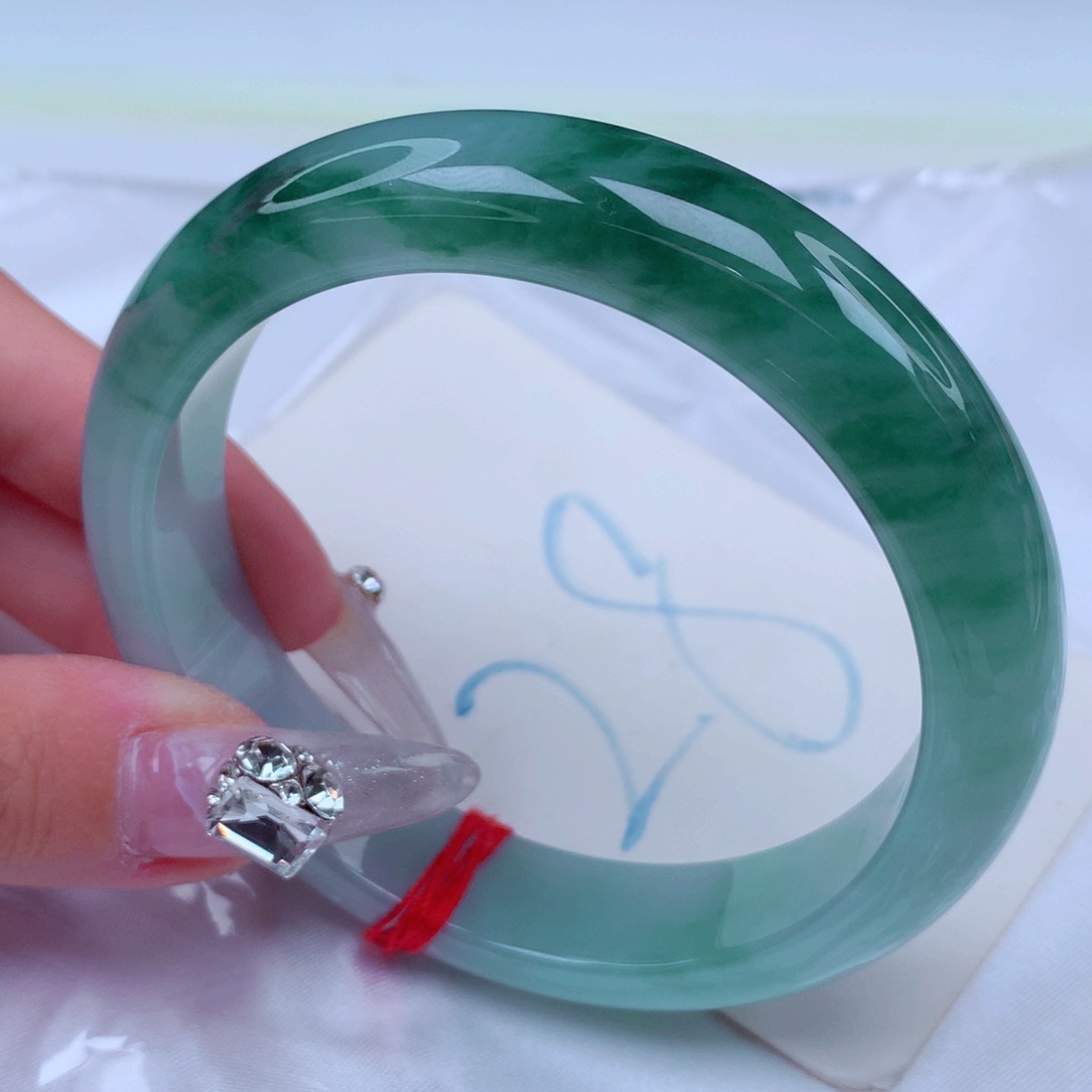 翡翠手镯未镶嵌天然缅甸翡翠A货手镯