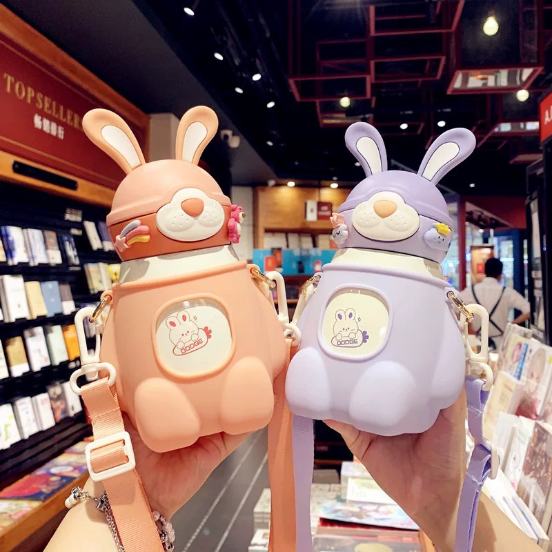 【兔耳朵】保温杯有背带
