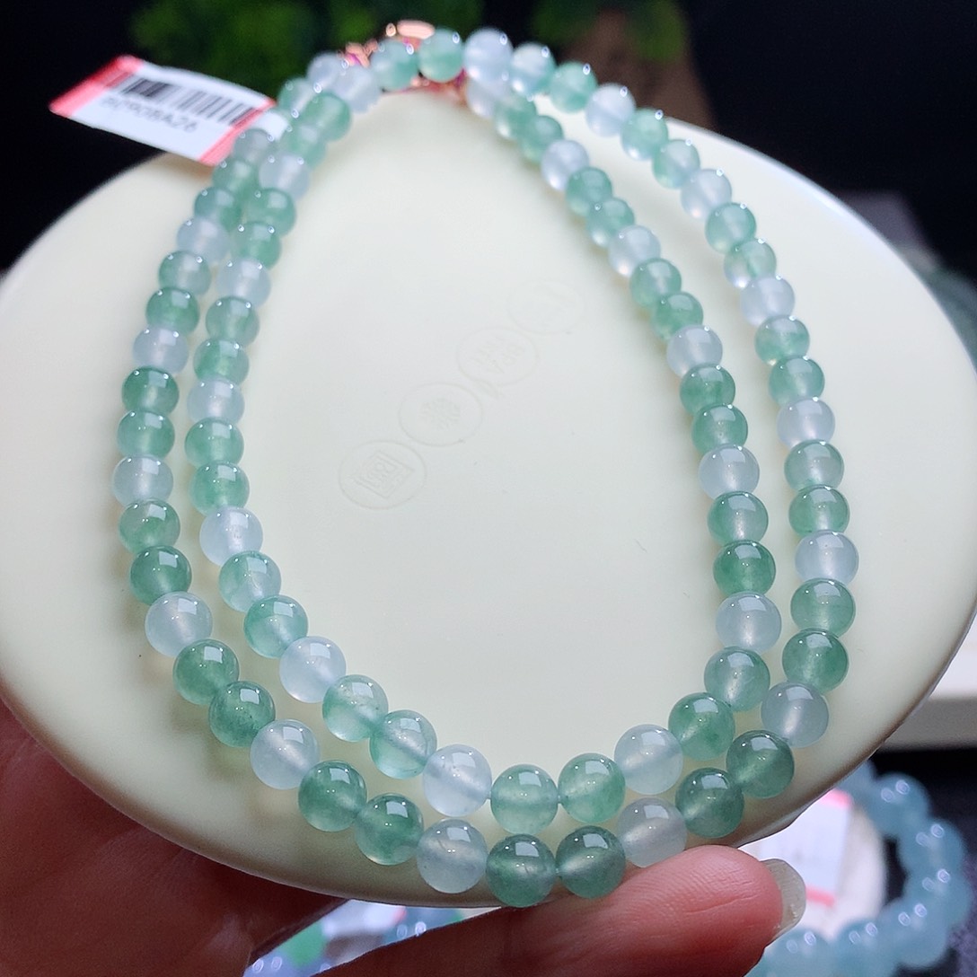 项链未镶嵌翡翠卡6mm