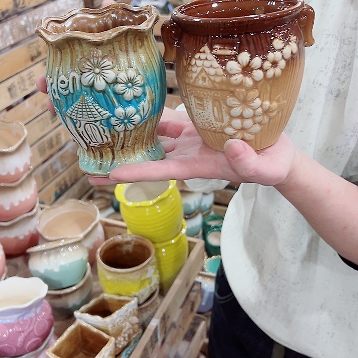 有孔，凑单福利满10元发货陶瓷多肉花盆！