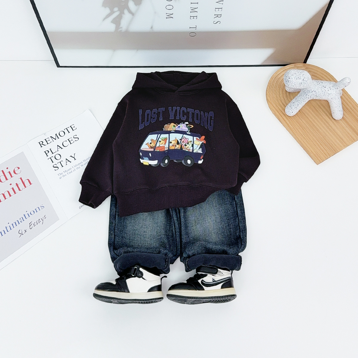 儿童卫衣加绒款长袖2025新款秋冬装男童上衣BAO25167悠悠童话童装