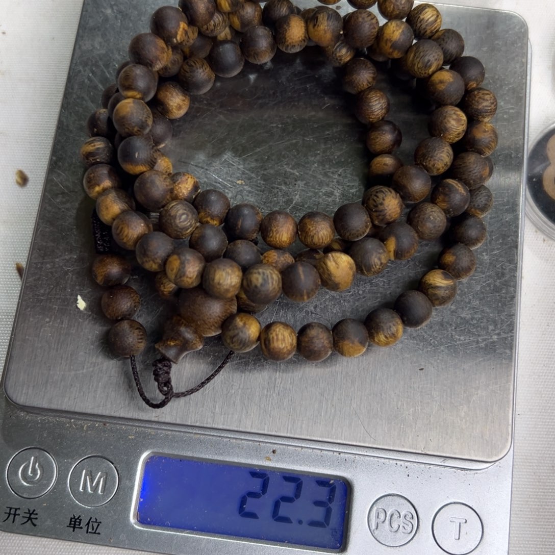 沉香木手串奇楠沉香圆珠长串0.7-22g多样性发一条
