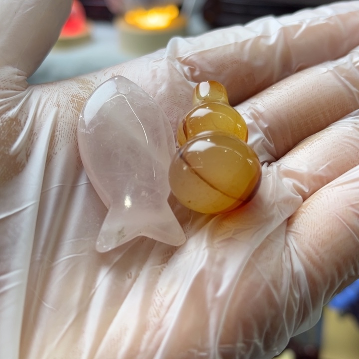 石材天然水晶摆件