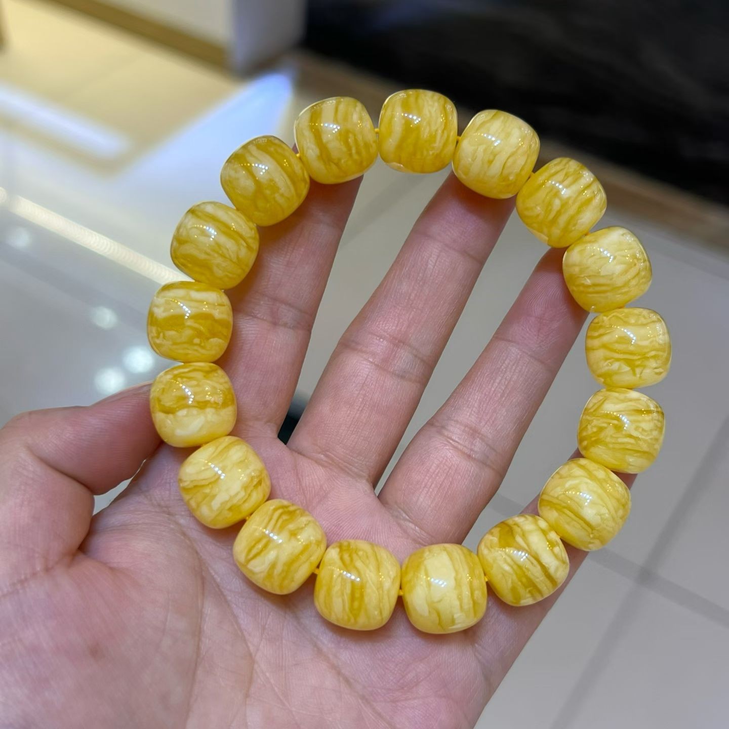 极品同料14mm焦皮料橘底虎皮千层雪  蜡质浓郁 颗颗顺纹29.15g