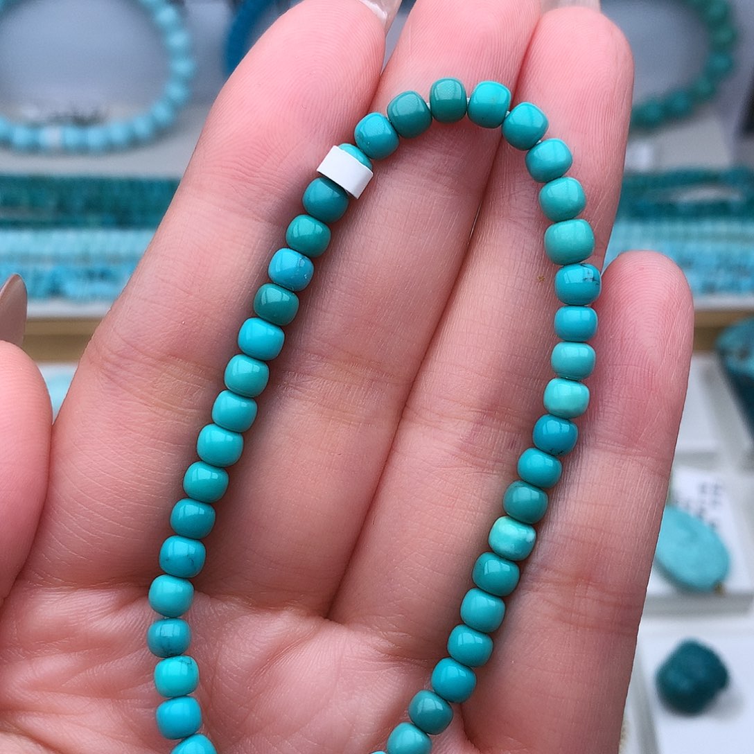 绿松石未镶嵌高瓷高色