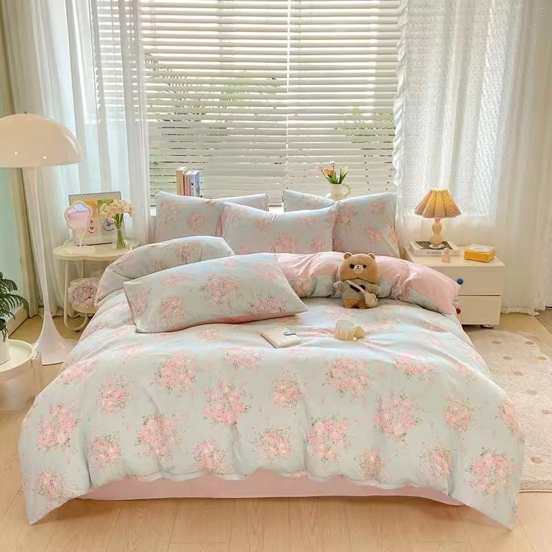 南通生产厂家全棉被套床单枕套舒适亲肤印花针织梭织保暖床盖床笠