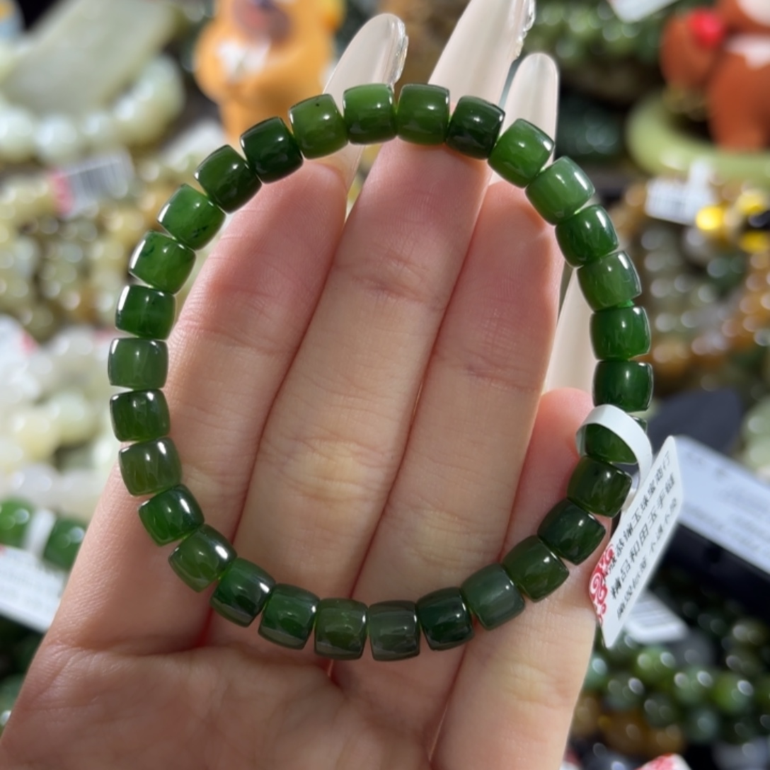 和田玉未镶嵌手链92