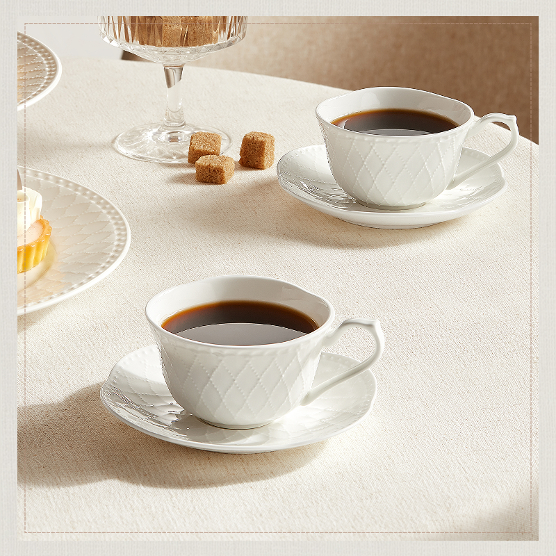 玛戈隆特枫丹白露4头花语咖啡杯碟家用送礼下午茶咖啡杯礼盒装