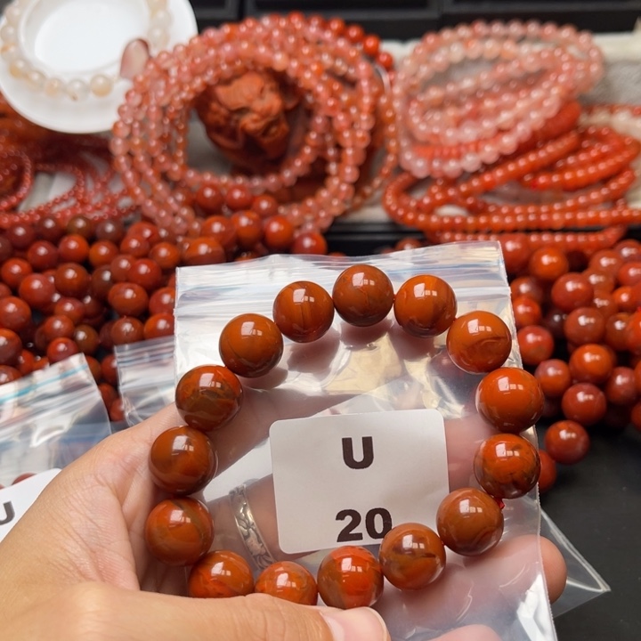 南红玛瑙未镶嵌多样性发货默认微瑕称重14mm