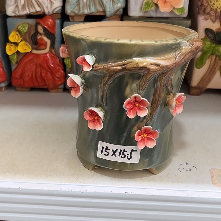 粗陶材质多肉花盆