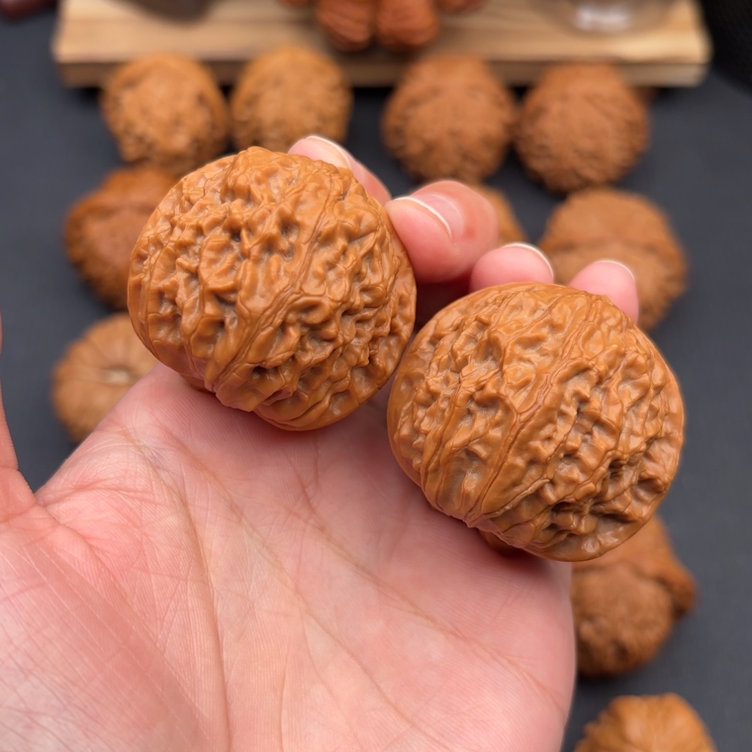 文玩核桃把件蓟县元宝42