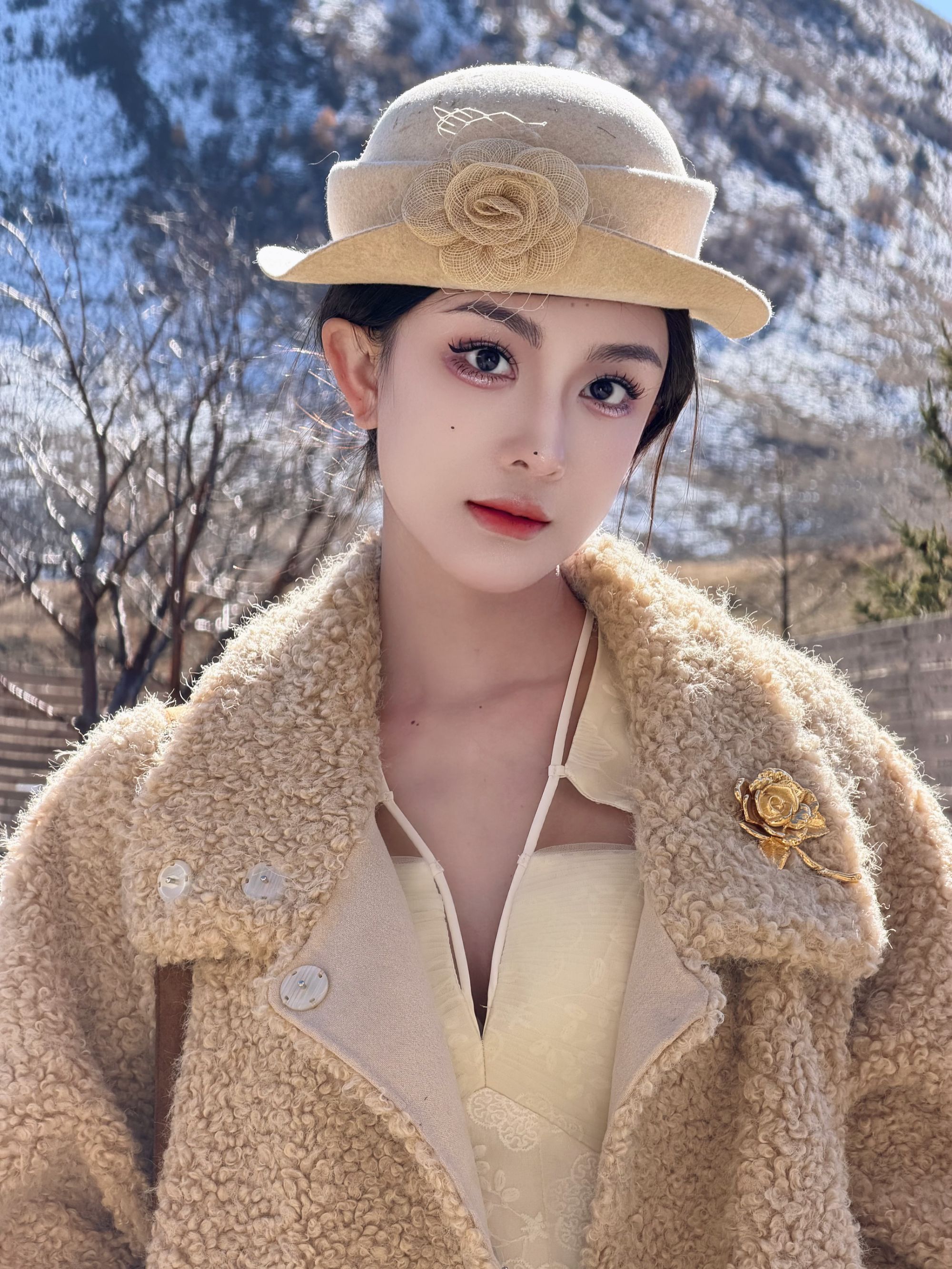 2025初冬 MIYUFUTURE法式赫本山茶花礼帽