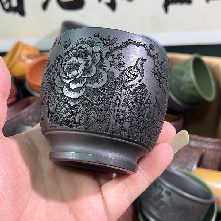 茶杯紫砂全手工紫砂主人杯
