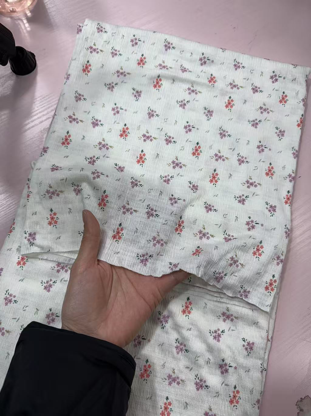 布料碎花泡泡莫代尔2米一份，4号花色