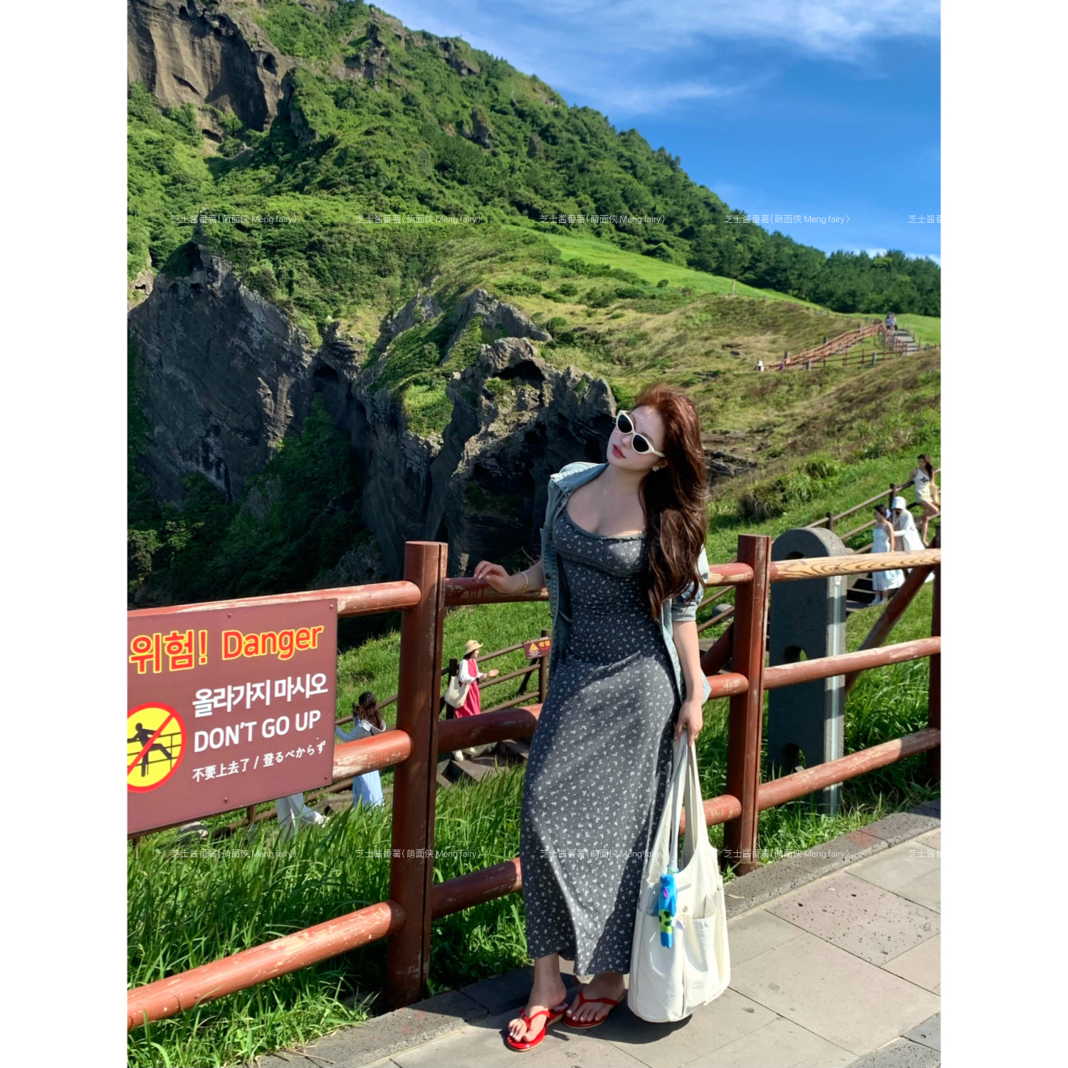 清清萌面侠芝士【济州晚风】洋气衣服女连衣裙出游服装女韩系6558