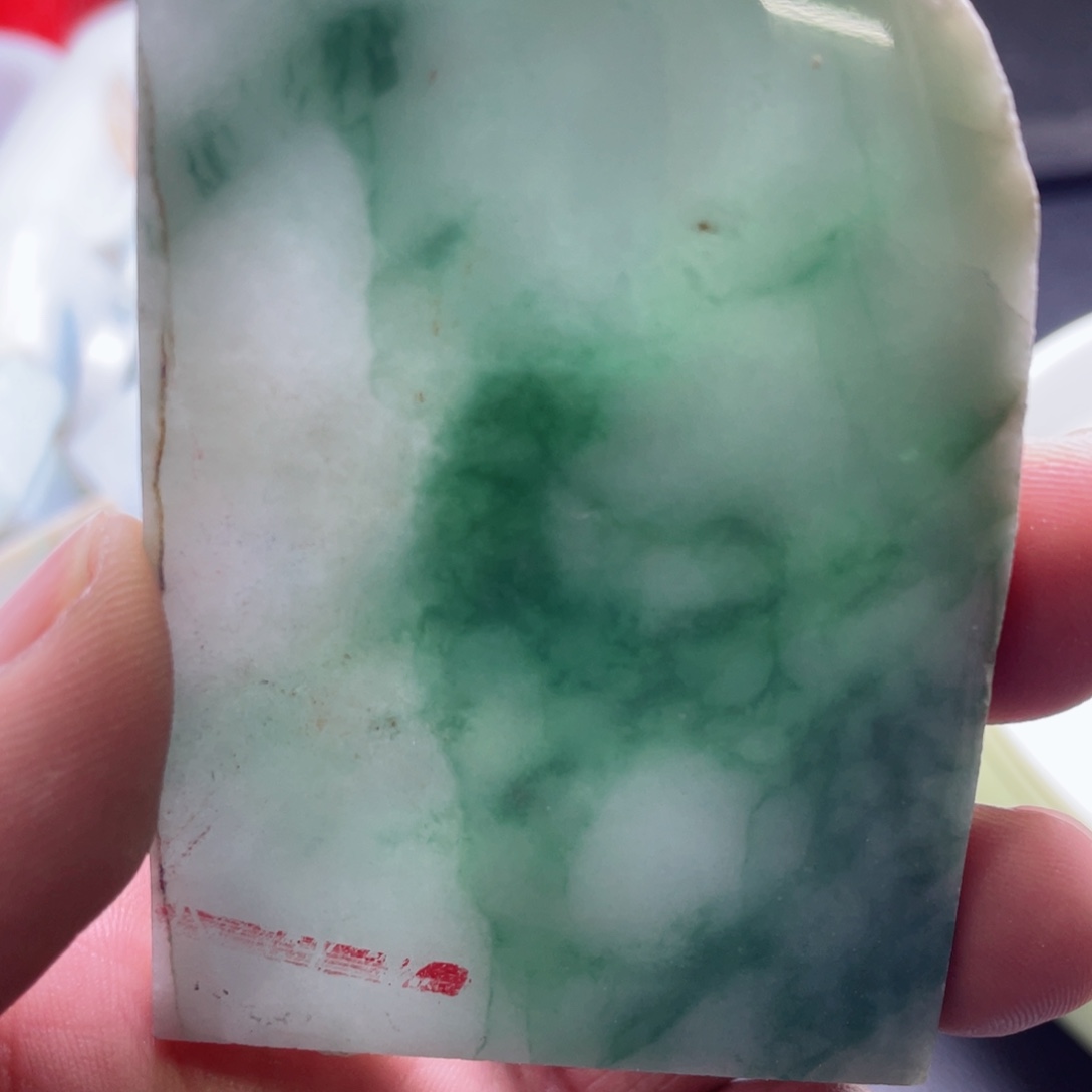 定制翡翠未镶嵌泽*包工无事牌