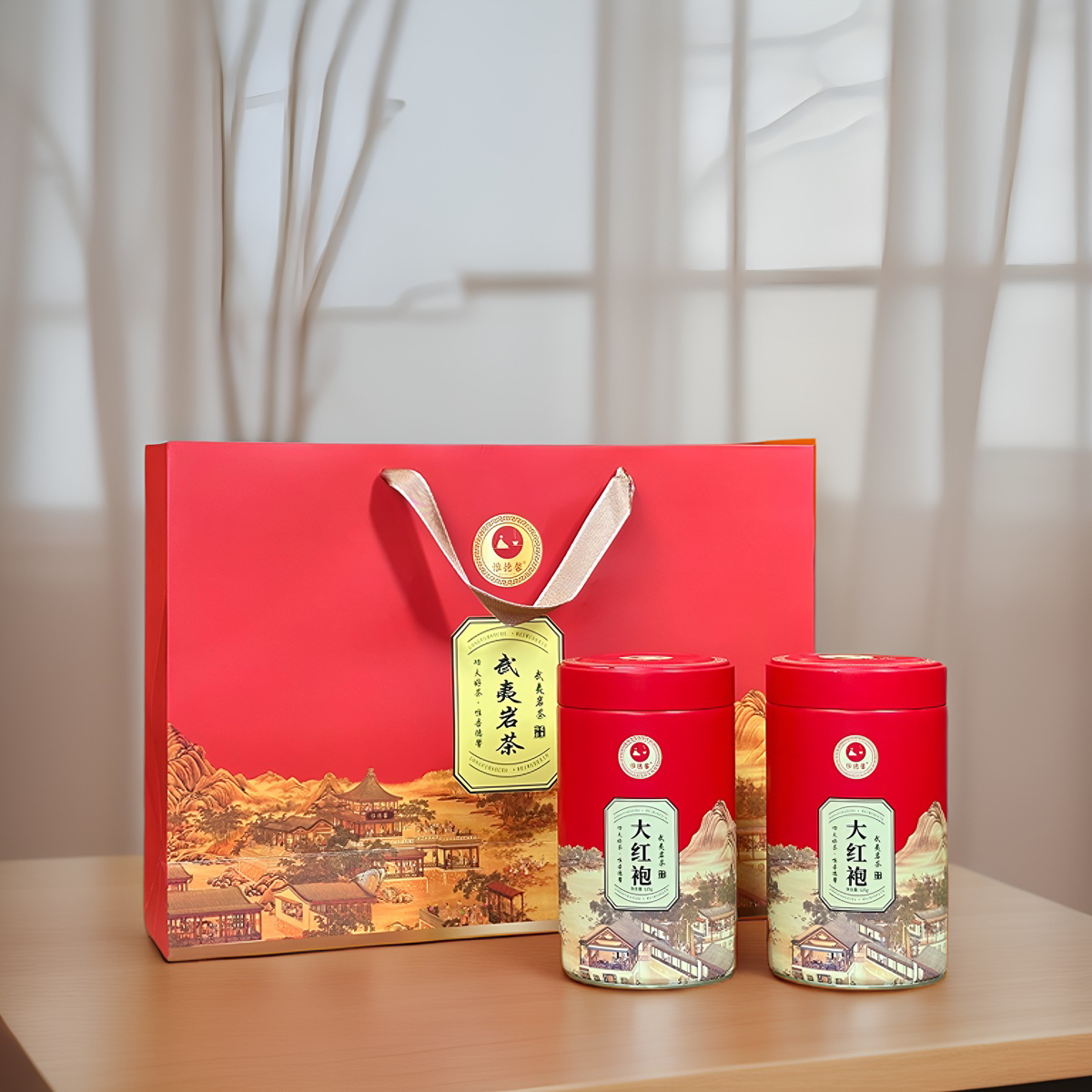 【惟德馨】唐韵·武夷岩茶大红袍四罐一斤礼袋装