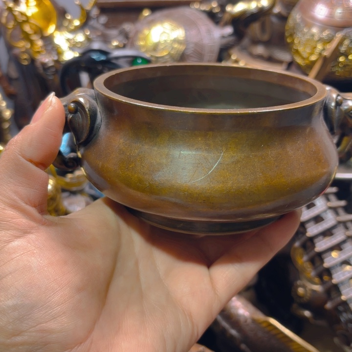 铜器摆件收收藏藏