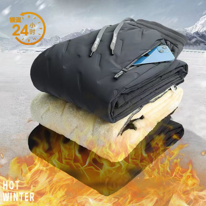 [加大三层加厚]大码男女同款休闲宽松防加绒男士外穿防风秋冬