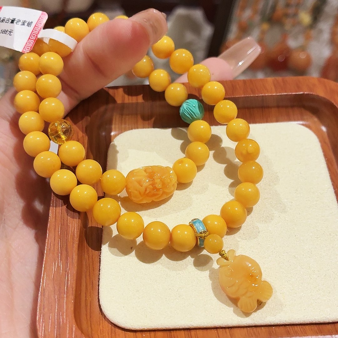 蜜蜡未镶嵌手链手串