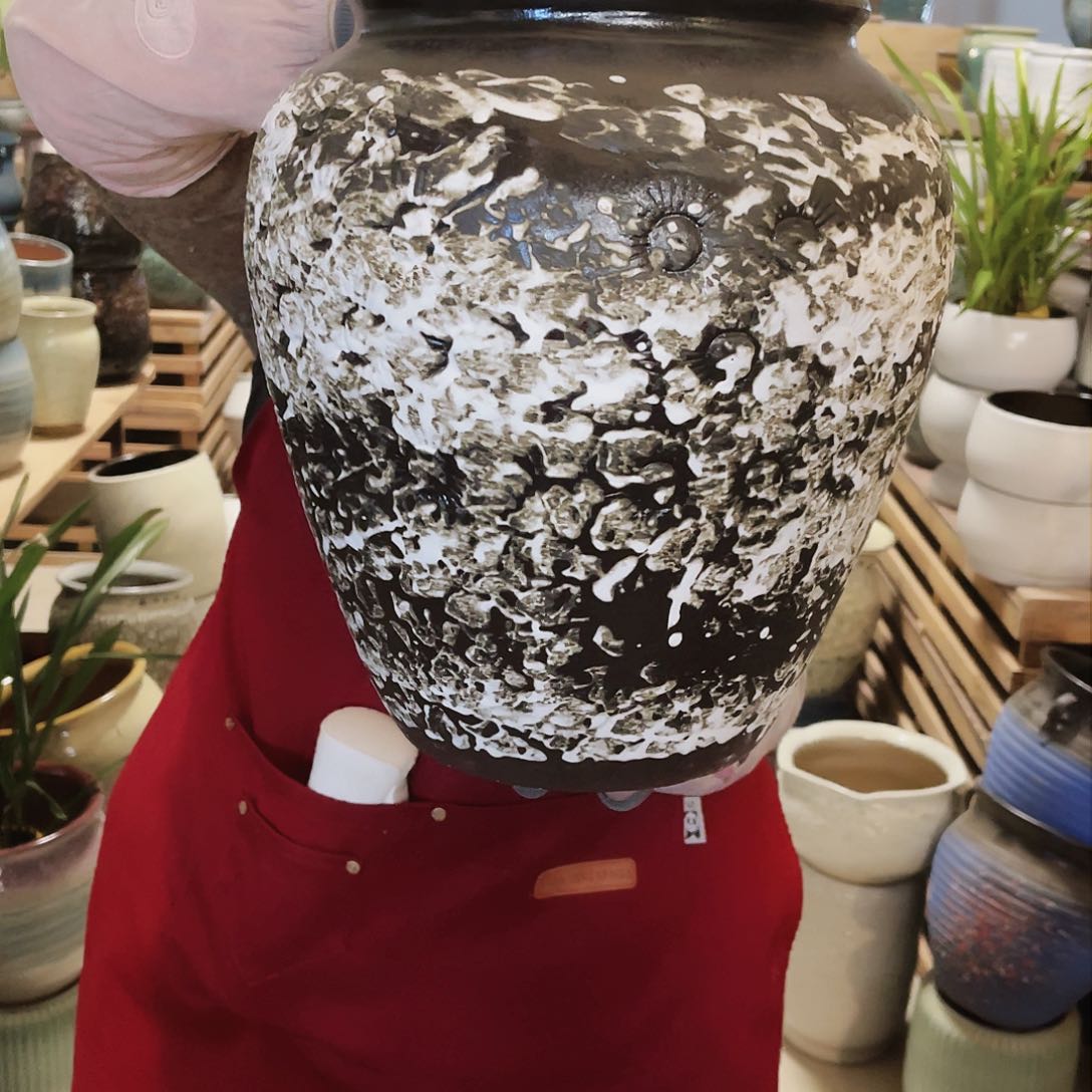 紫砂花盆高度30口径20