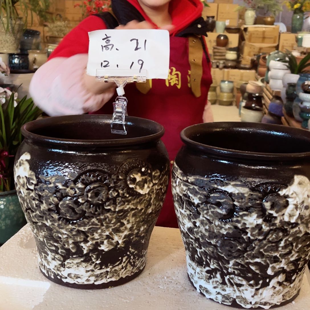 紫砂花盆高度21口径18