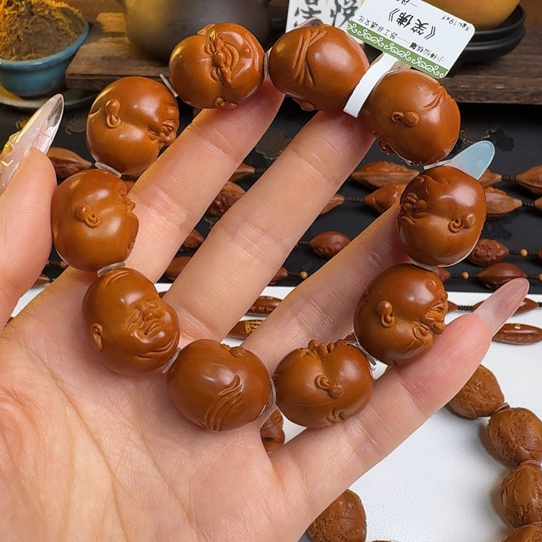 橄榄核手串/手链笑佛