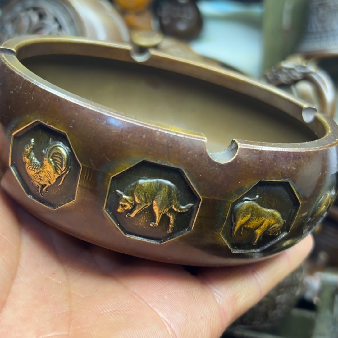 铜摆件欢迎欢迎你