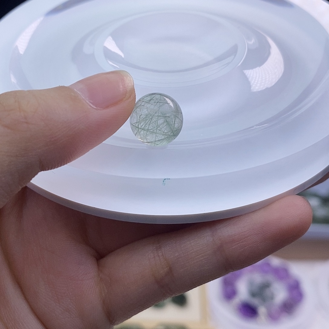 天然水晶定制打孔不退换未镶嵌水晶A****?