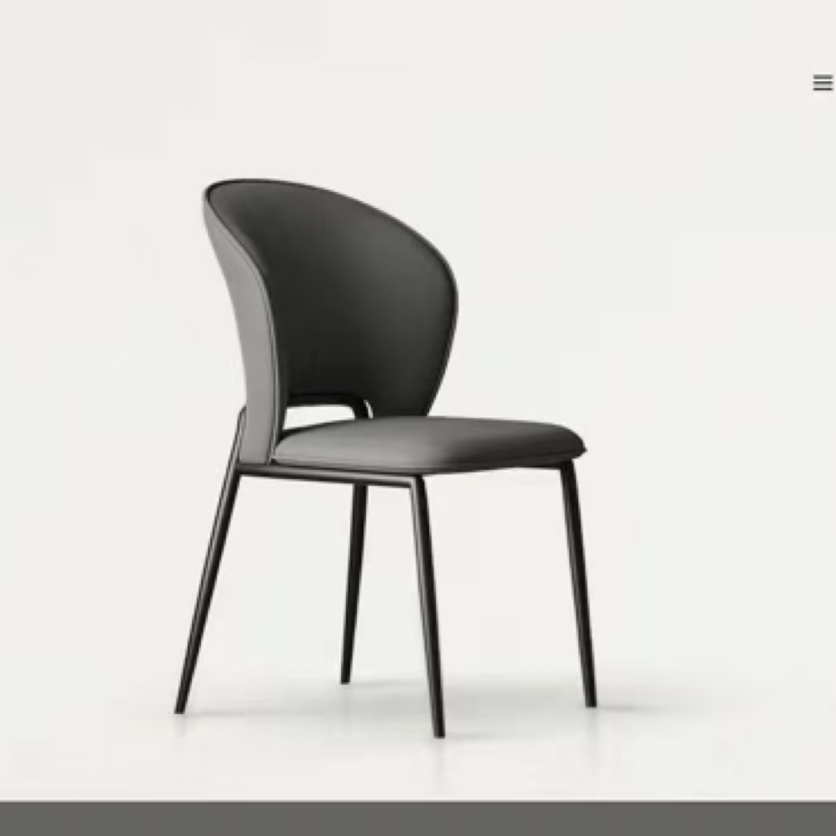 山石餐椅简约轻奢家用餐桌靠背酒店宴会软包座椅化妆麻将椅子家用