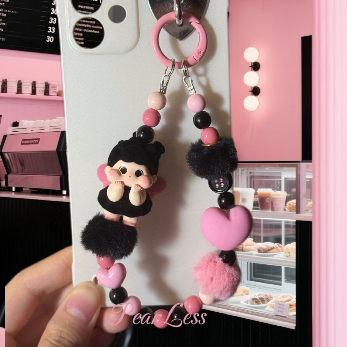 QOQO合集花福黛DIY萌粒可爱手机链