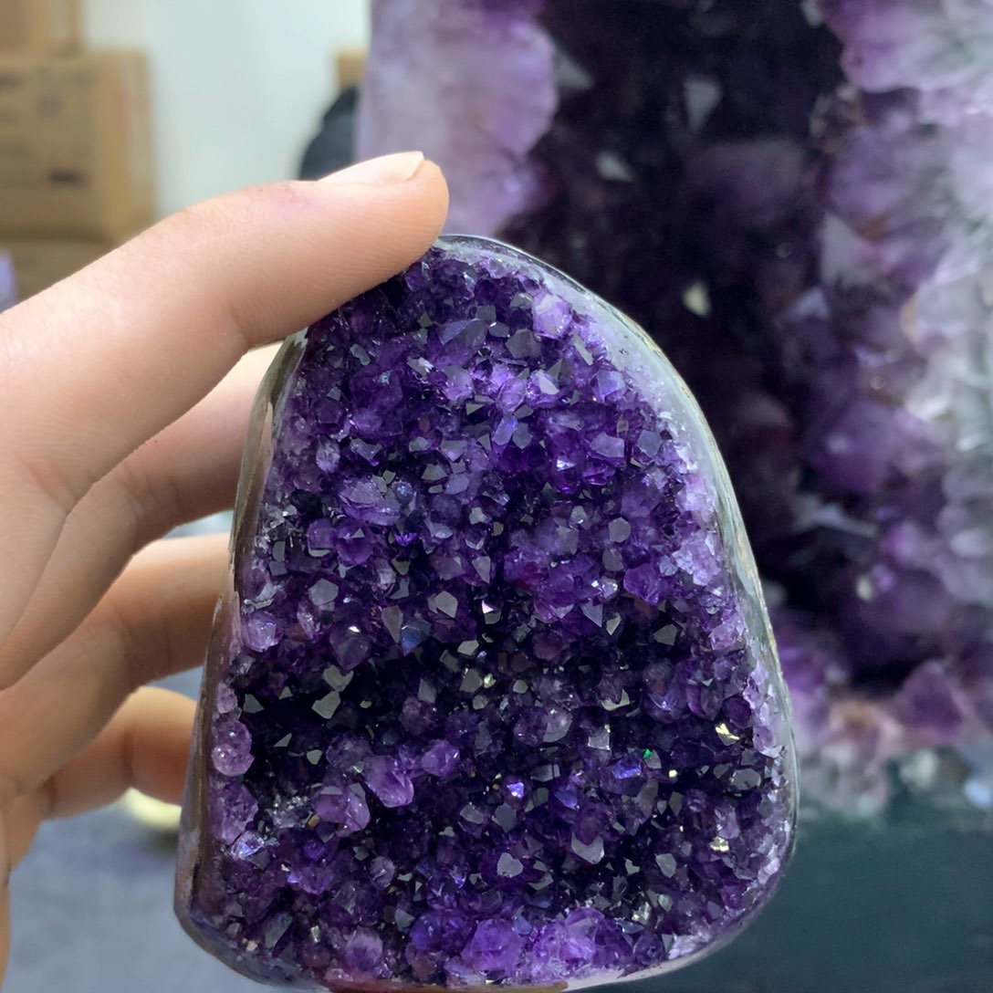 水晶紫晶未镶嵌宁****装紫晶