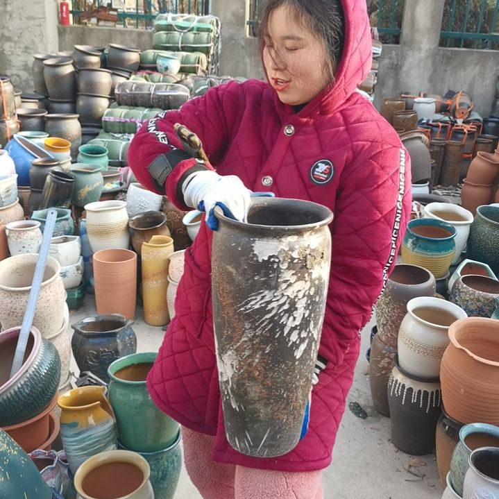 红陶口20高45瑕疵