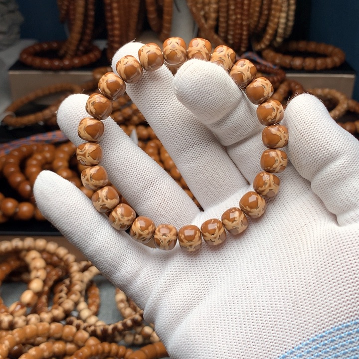 非金属木质紫金鼠10×9花鼠鬼脸单圈