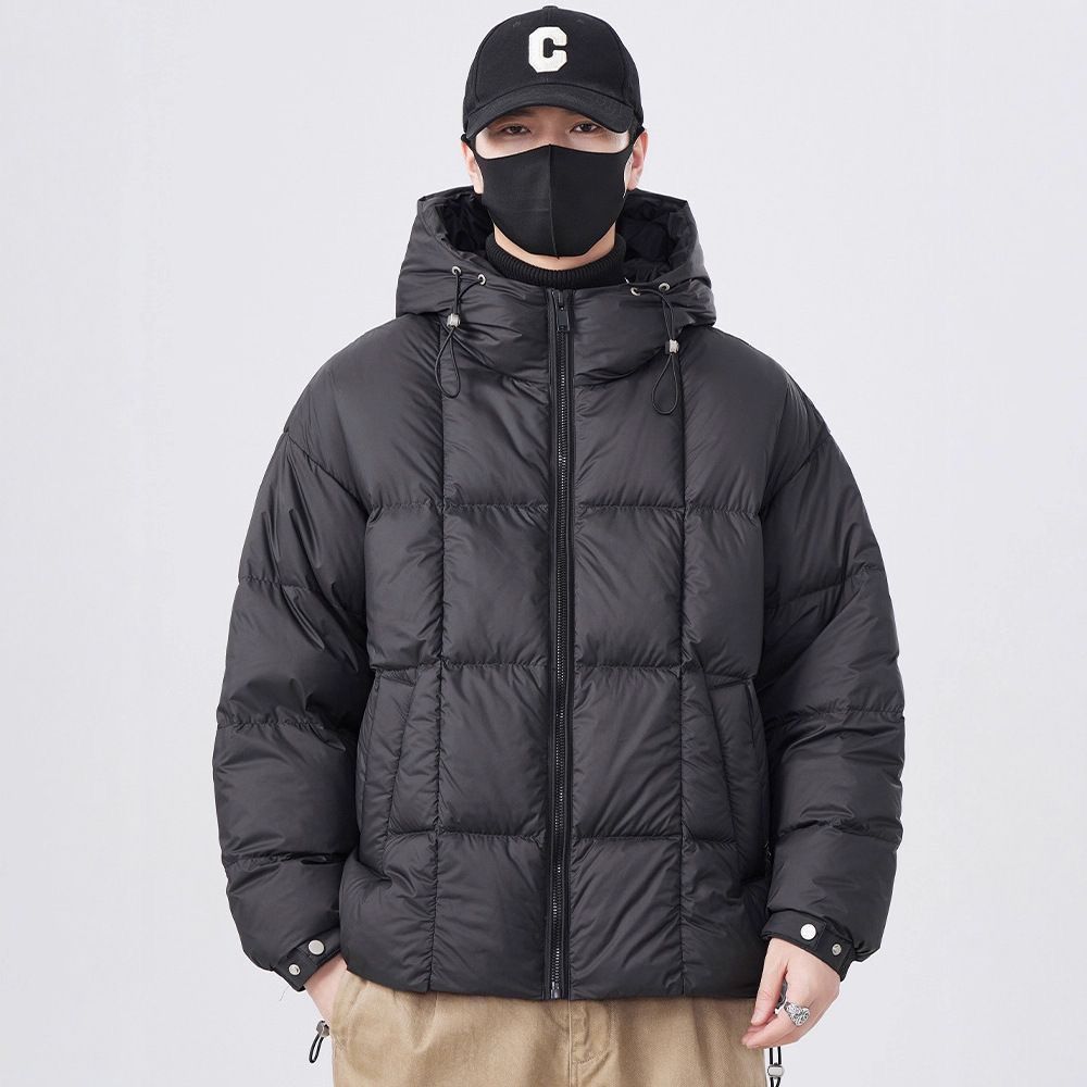 【云朵泡芙】冬季新款防寒外套男宽松时尚潮流连帽外套8811