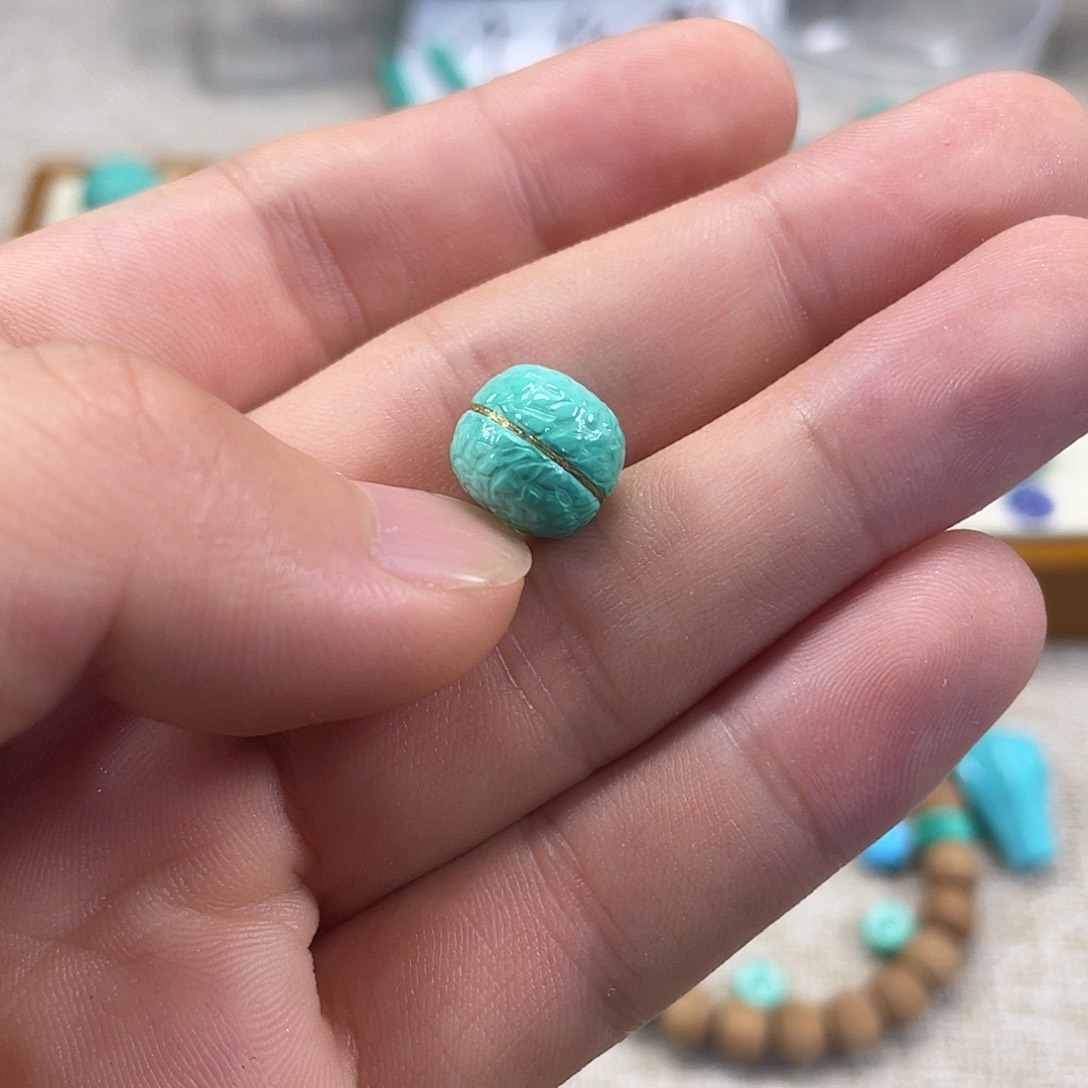 原生态湖北松配饰，直径10.5