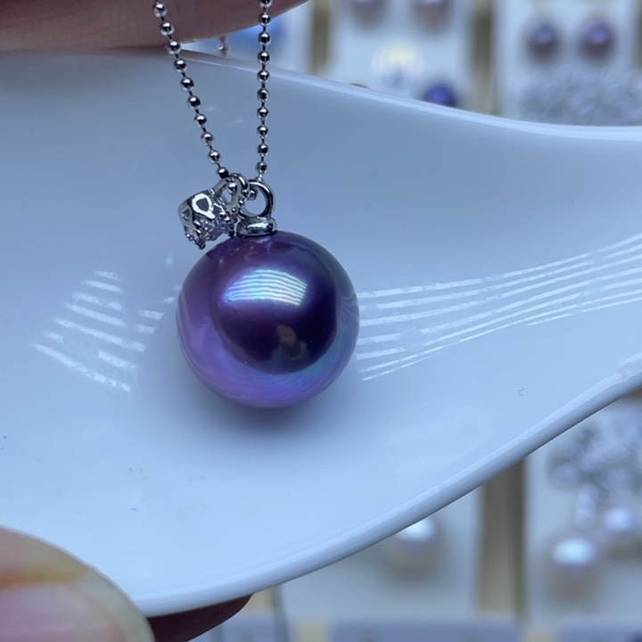 *****淡水珍珠颈饰银S925镶嵌