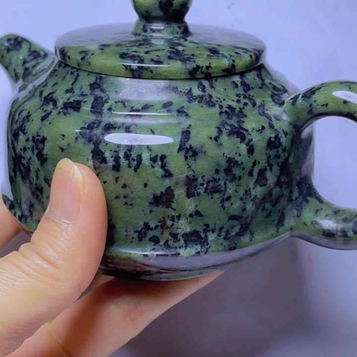 蛇纹石玉未镶嵌茶壶用****1