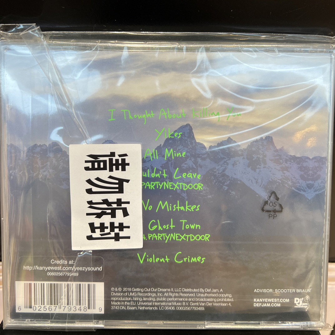 坎耶韦斯特 Kanye West Ye 全新未拆CD