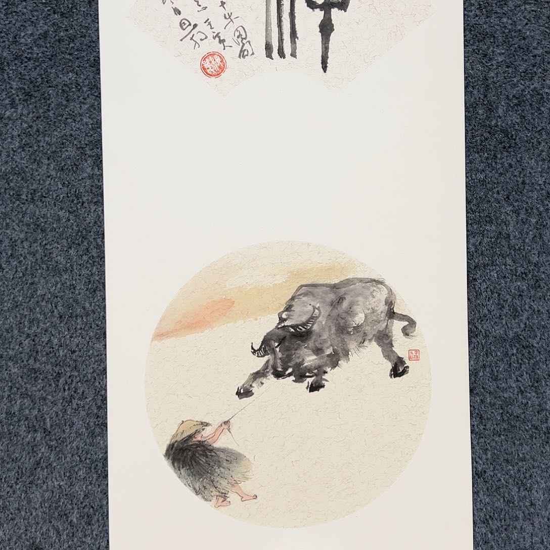 国画（g94887）禅 牛 书画