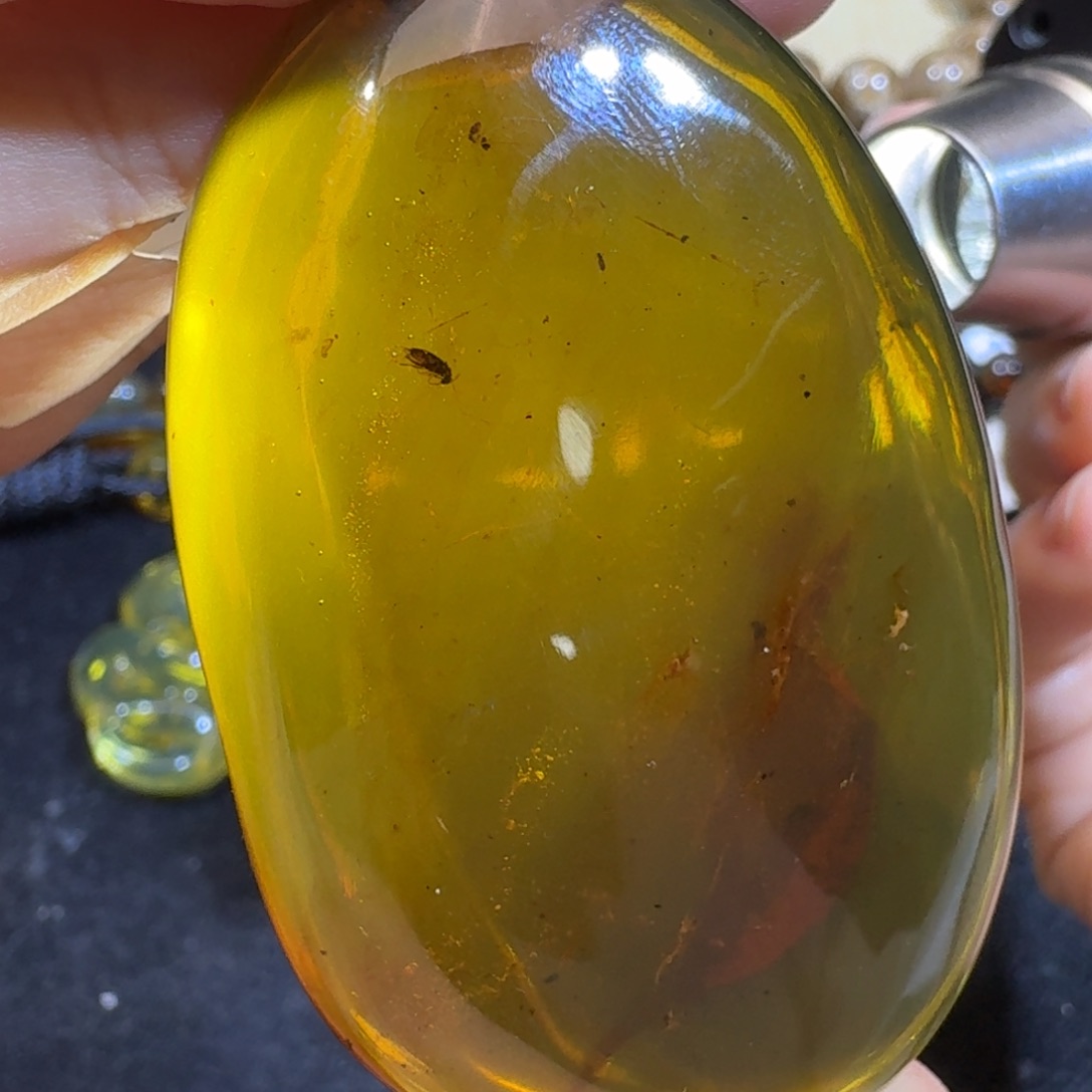 琥珀珠宝奇石未镶嵌虫珀水滴